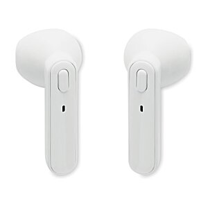 Additional Image 4 - a pair of white earbuds