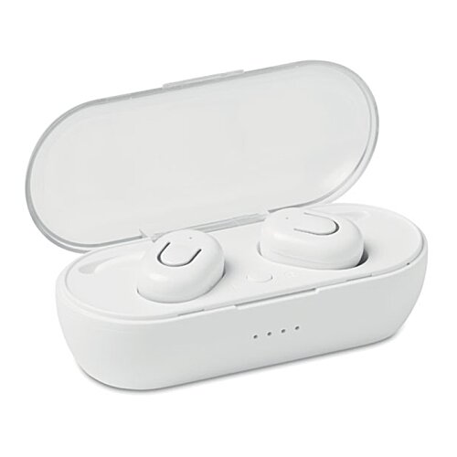 Additional Image 7 - a white wireless earbuds in a case