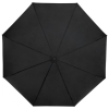 a black umbrella with a white background