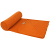 a roll of orange yoga mat