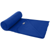 a blue yoga mat on a white background