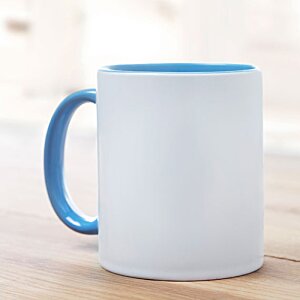 Additional Image 3 - a white and blue mug