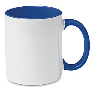 Additional Image 5 - a white and blue mug