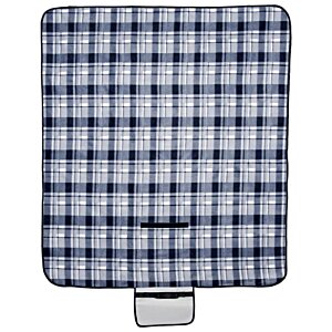 Additional Image 1 - a close-up of a blue and white checkered surface