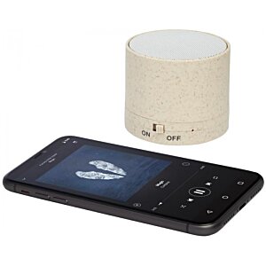 Additional Image 4 - a black cell phone next to a white cylinder