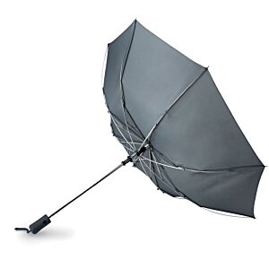 Additional Image 1 - a black umbrella with a long handle