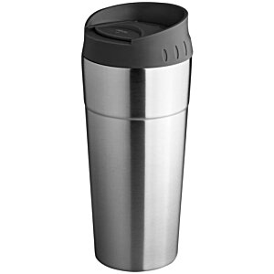 Additional Image 1 - a silver and black coffee cup