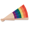 View Image 3 of 4 of Rainbow Hand Fan