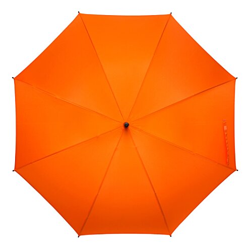 Additional Image 4 - an orange umbrella with a black handle
