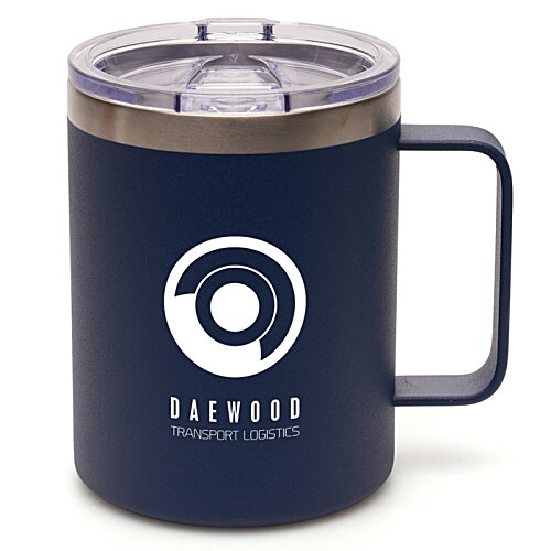 Additional Image 4 - a black coffee mug with a white logo
