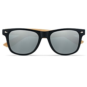 Additional Image 2 - a black sunglasses with grey lenses