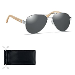 Additional Image 3 - a pair of sunglasses with a black label