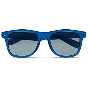 Additional Image 1 - a blue sunglasses with black lenses