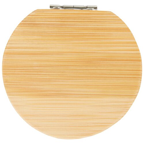 Additional Image 4 - a circular wood object with a metal hinge