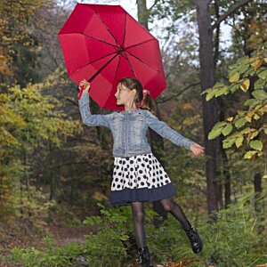 Additional Image 4 - a woman holding a red umbrella