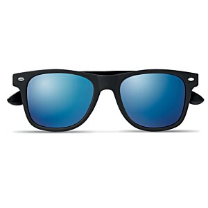 Additional Image 2 - a pair of sunglasses with blue lenses