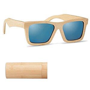 Additional Image 3 - a pair of sunglasses with blue lenses