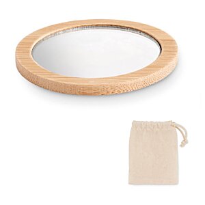 Additional Image 2 - a round mirror with a white frame