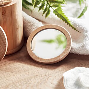 Additional Image 6 - a small mirror with a leaf on it