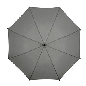Additional Image 2 - a grey umbrella with a black handle