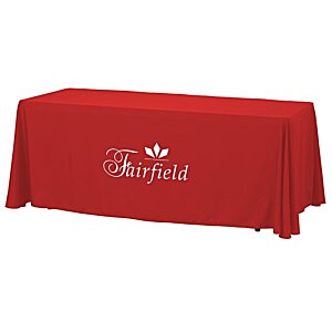 Additional Image 2 - a red table cloth with white text