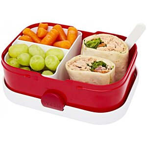 Additional Image 1 - a red lunch box with food in it