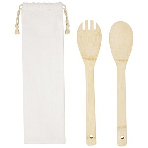 Additional Image 1 - a spoon and fork next to a white towel