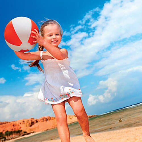 Additional Image 2 - a girl holding a beach ball