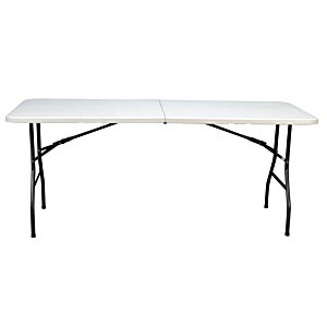 Additional Image 1 - a white table with metal legs