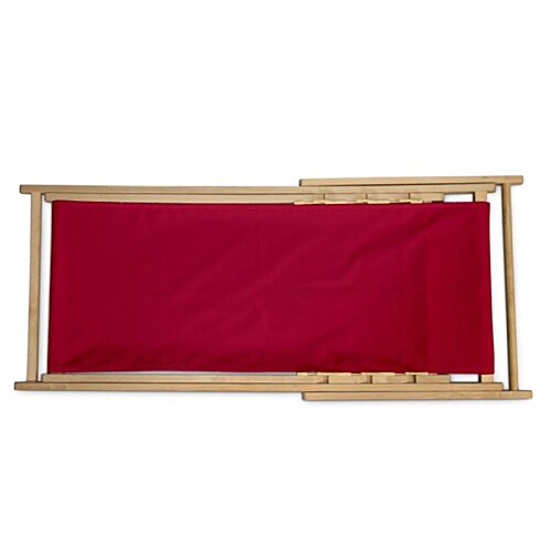Additional Image 4 - a red fabric on a wooden frame