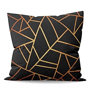 Additional Image 1 - a black and orange pillow