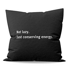 Additional Image 2 - a black pillow with white text