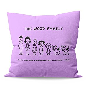 Additional Image 4 - a purple pillow with black text