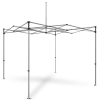 a metal structure with poles