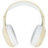 a white headphones on a white background