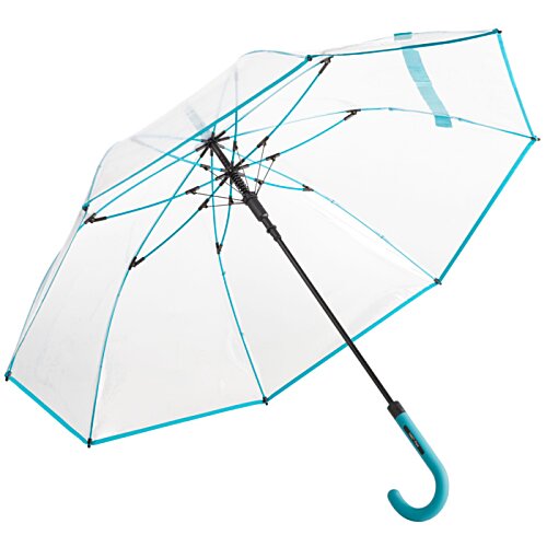 Additional Image 8 - a clear umbrella with blue trim