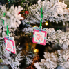 a close up of a christmas tree