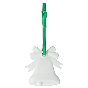 Additional Image 1 - a white bell with a green handle