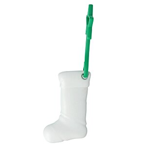 Additional Image 1 - a white sock with a green handle