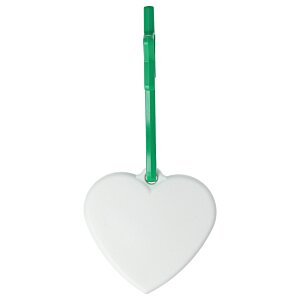 Additional Image 1 - a white heart with a green handle