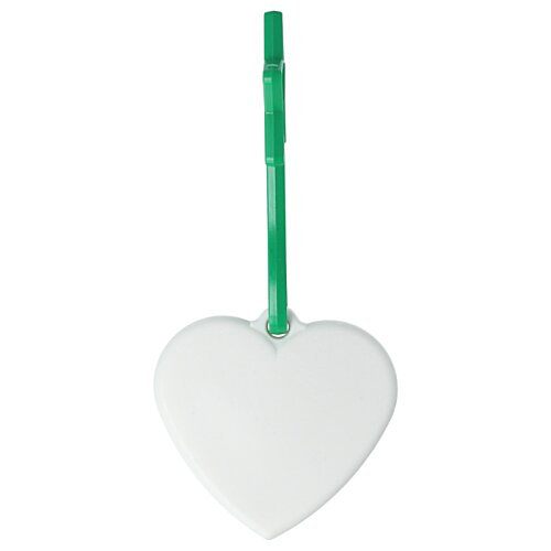 Additional Image 1 - a white heart with a green handle