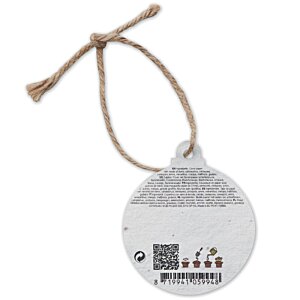 Additional Image 1 - a white tag with a string