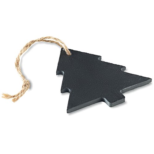 Additional Image 2 - a black tag with a tree shape