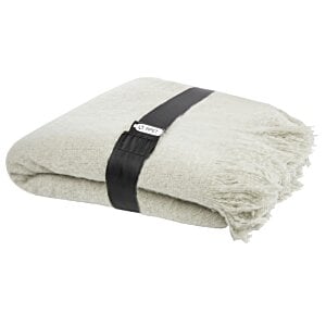 Additional Image 2 - a white blanket with a black band