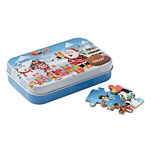 Additional Image 3 - a blue and white puzzle box