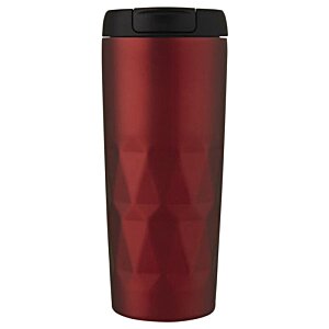 Additional Image 1 - a red tumbler with a black lid
