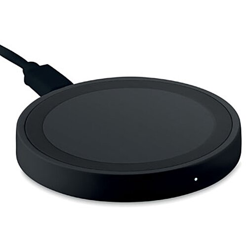 Additional Image 2 - a black wireless charger with a cord