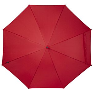 Additional Image 1 - a red umbrella with a blue button
