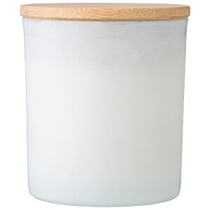 Additional Image 3 - a white candle with a wooden lid