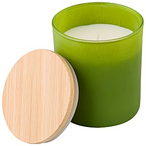 Additional Image 5 - a green candle with a wooden lid